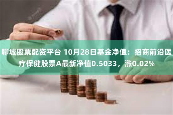 聊城股票配资平台 10月28日基金净值：招商前沿医疗保健股票A最新净值0.5033，涨0.02%