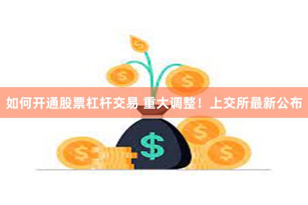 如何开通股票杠杆交易 重大调整！上交所最新公布